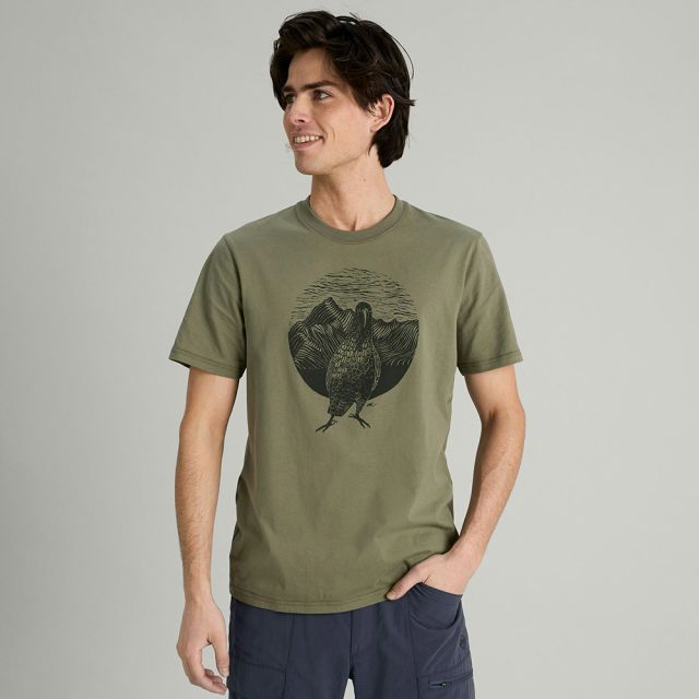 T-shirt à manches courtes Kea Calling en coton biologique pour homme