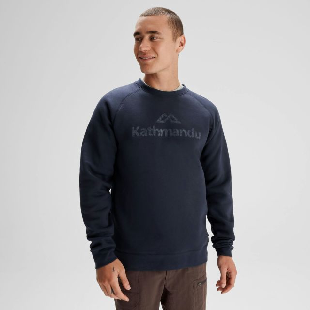 Pull à col rond avec logo Kathmandu pour homme