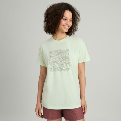 T-shirt à manches courtes Ripple en coton biologique pour femme